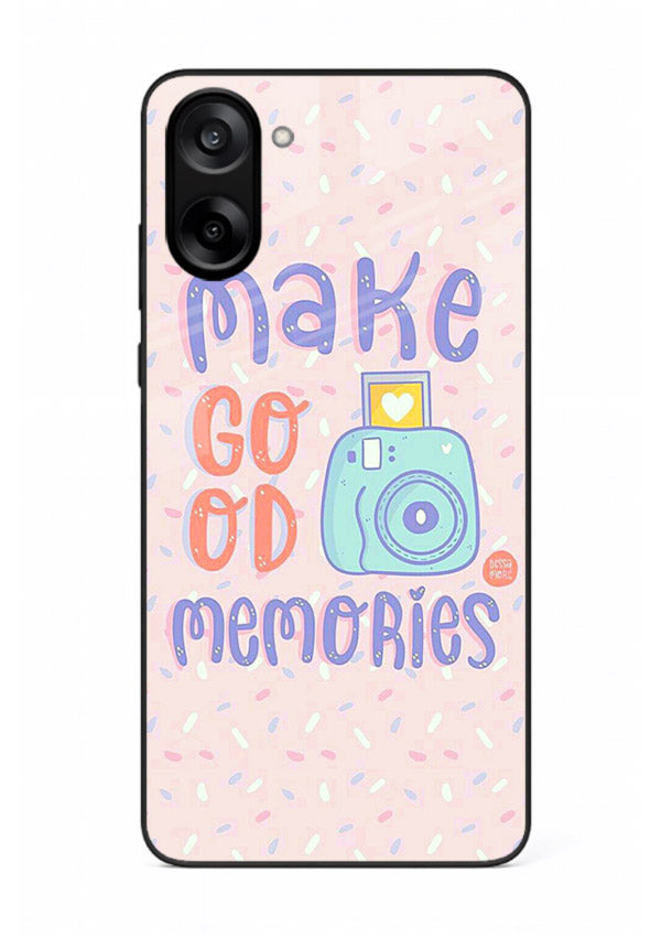 Make Good Memories pastel quote artwork OnePlus Nord CE5 glass back cover