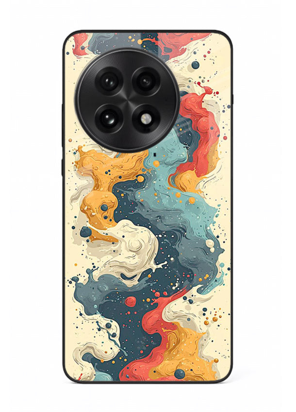 Marble Paint Swirl fluid marble pattern OnePlus 13 glass back cover