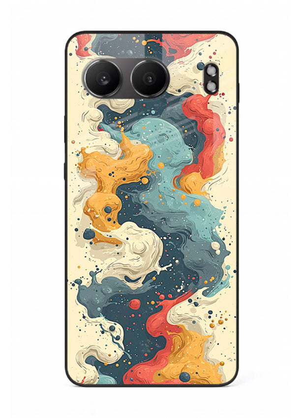 Marble Paint Swirl fluid marble pattern OnePlus Nord 4 glass back cover