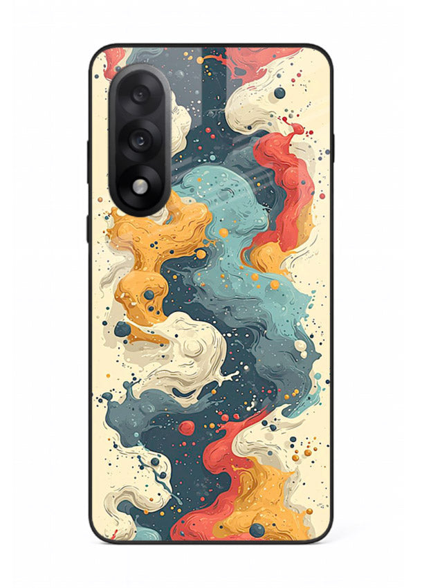 Marble Paint Swirl fluid marble pattern OnePlus Nord 5 glass back cover