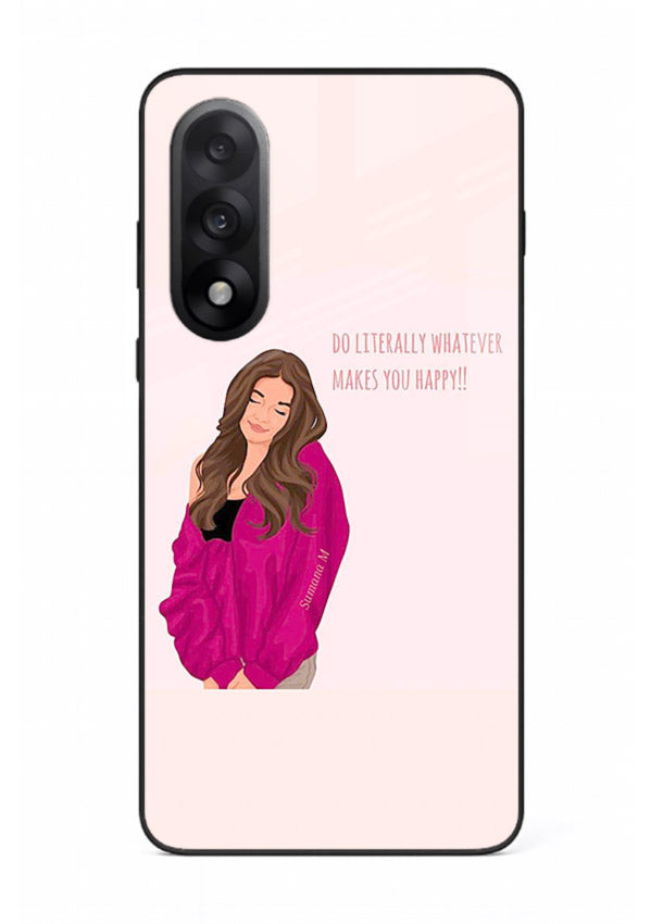 Maroon Sweater Girl portrait artwork OnePlus Nord 5 glass back cover