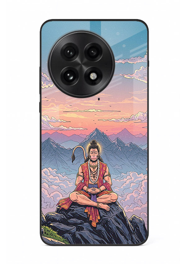 Meditation mountain peace artwork OnePlus 13R glass back calm spiritual cover