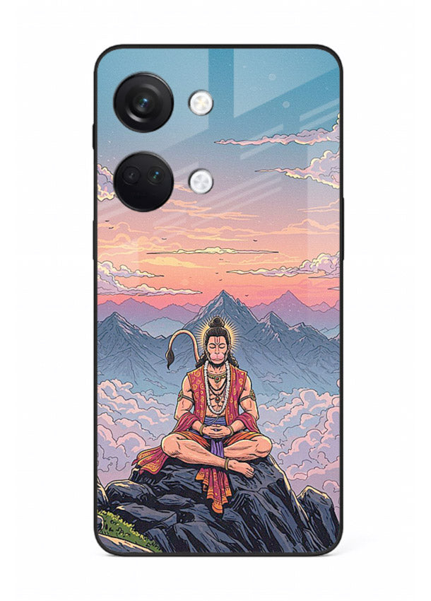 Meditation mountain peace artwork OnePlus Nord 3 glass back calm spiritual cover