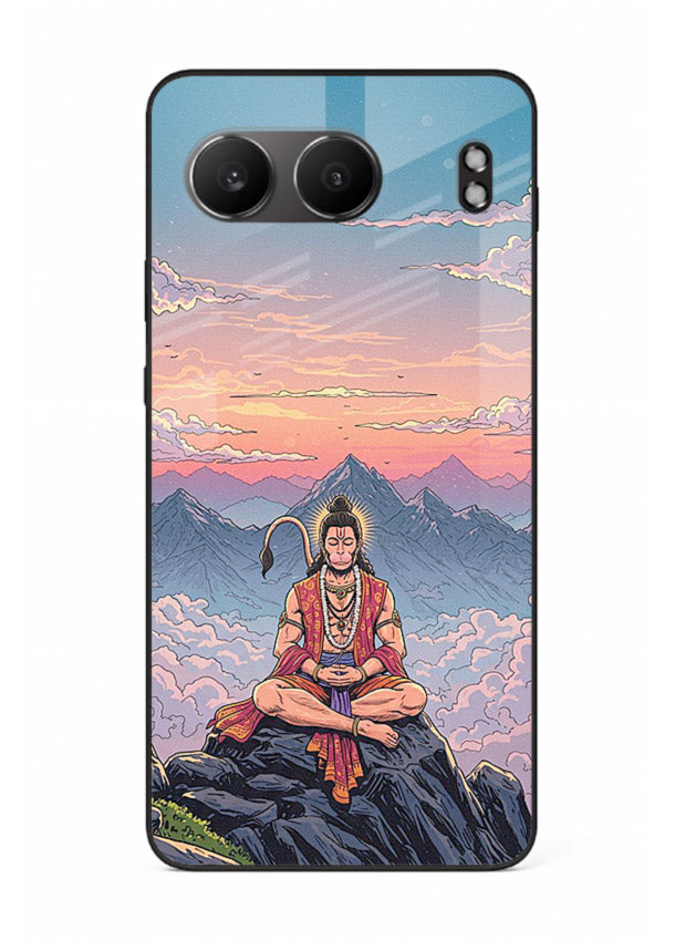 Meditation mountain peace artwork OnePlus Nord 4 glass back calm spiritual cover