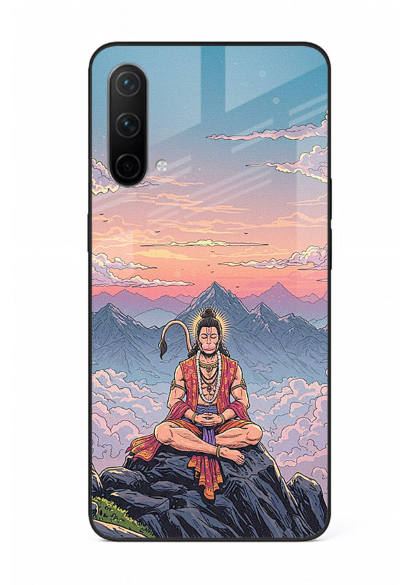 Meditation mountain peace artwork OnePlus Nord CE 5G glass back calm spiritual cover