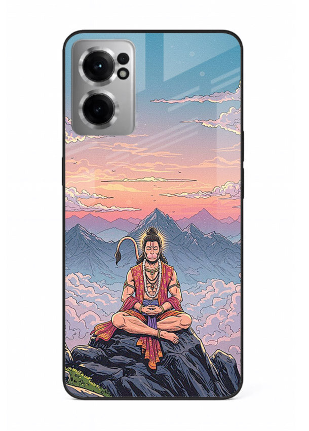 Meditation mountain peace artwork OnePlus Nord CE2 5G glass back calm spiritual cover