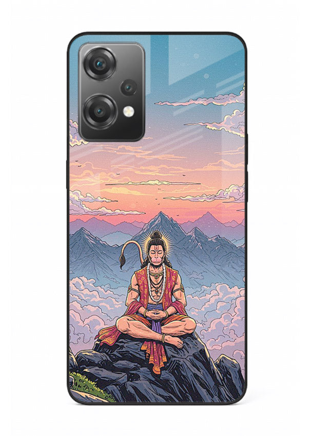 Meditation mountain peace artwork OnePlus Nord CE2 Lite 5G glass back calm spiritual cover