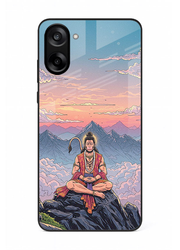 Meditation mountain peace artwork OnePlus Nord CE5 glass back calm spiritual cover