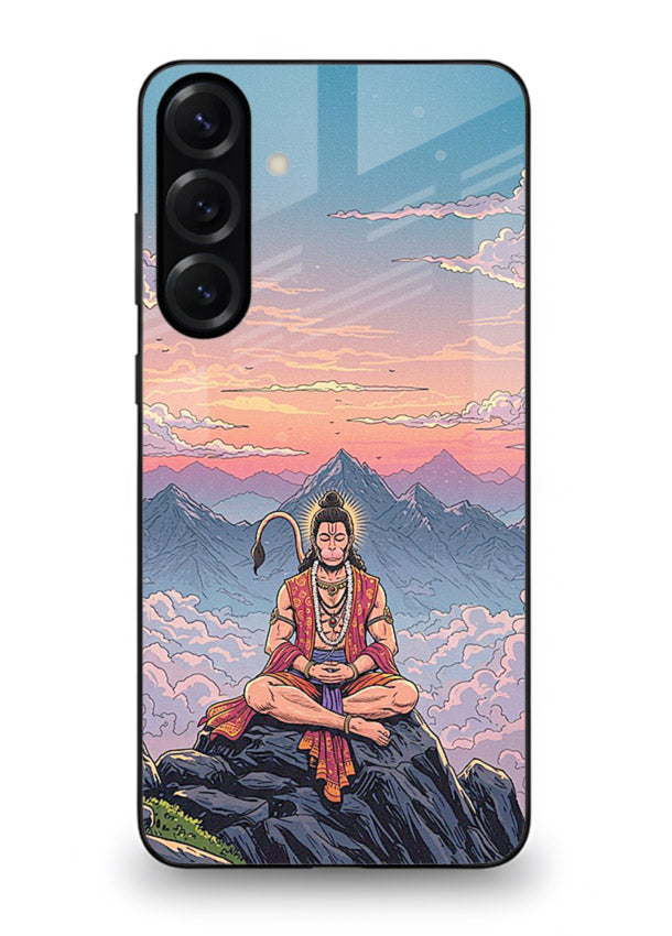 Meditation mountain peace artwork Samsung A35 5G glass back calm spiritual cover