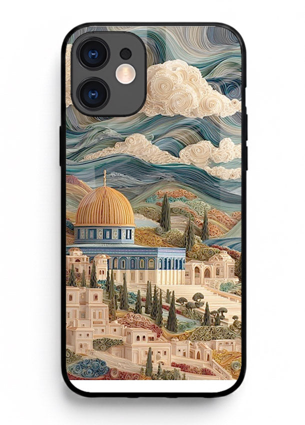 Mediterranean Dream Coast scenic coastline artwork iphone 12 mini glass back cover