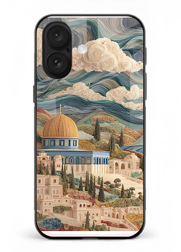 Mediterranean Dream Coast scenic coastline artwork iphone 17 glass back cover