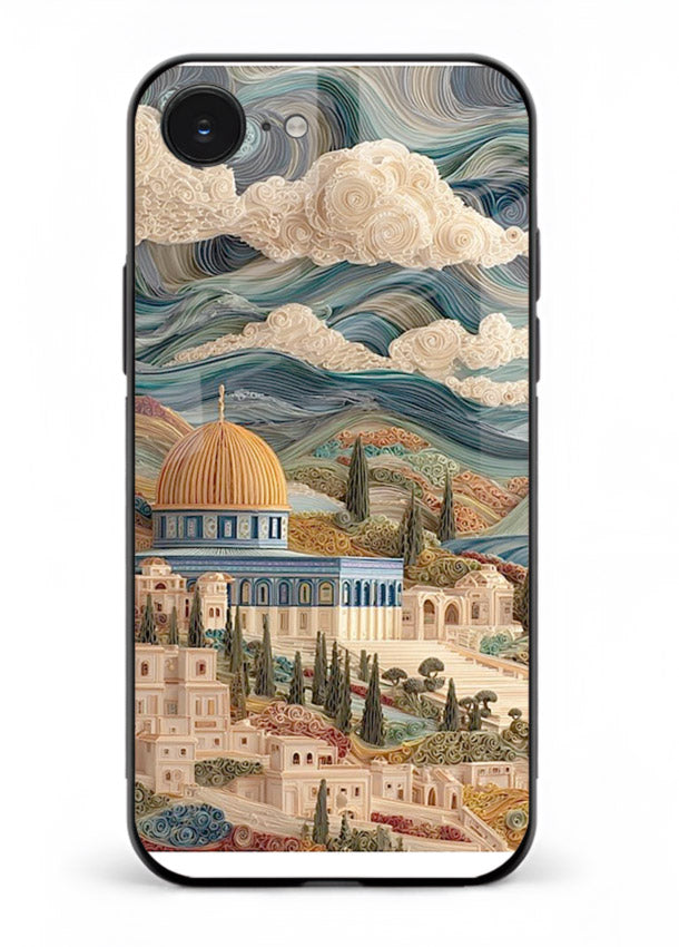 Mediterranean Dream Coast scenic coastline artwork iphone 16e glass back cover