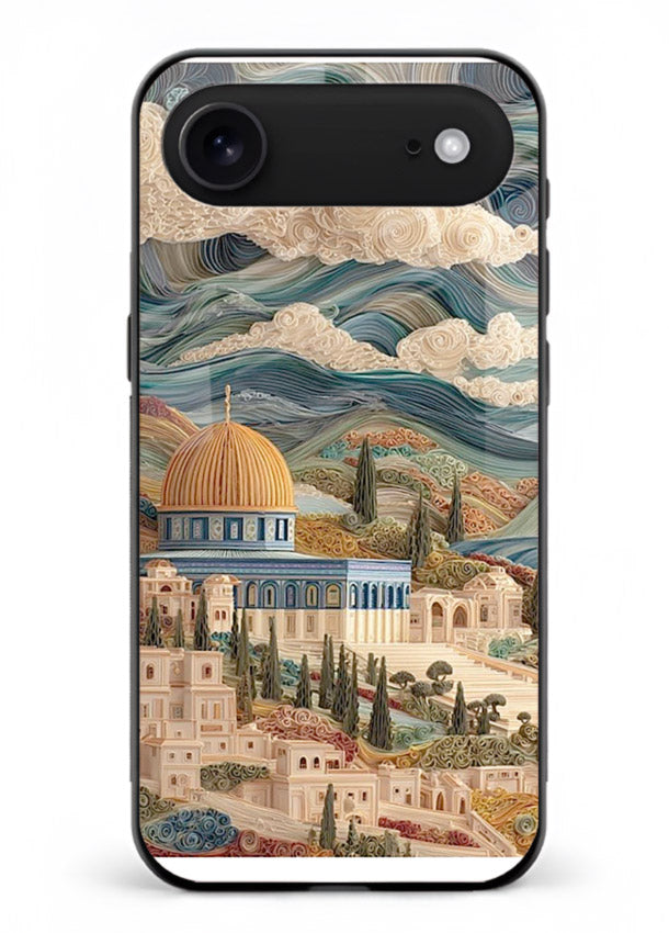 Mediterranean Dream Coast scenic coastline artwork iphone 18 air glass back cover