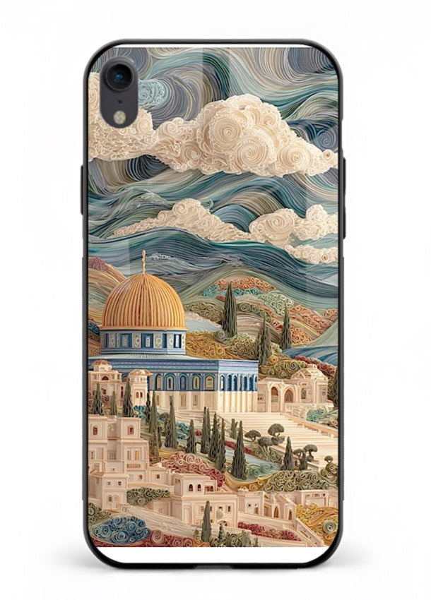 Mediterranean Dream Coast scenic coastline artwork iphone xr glass back cover