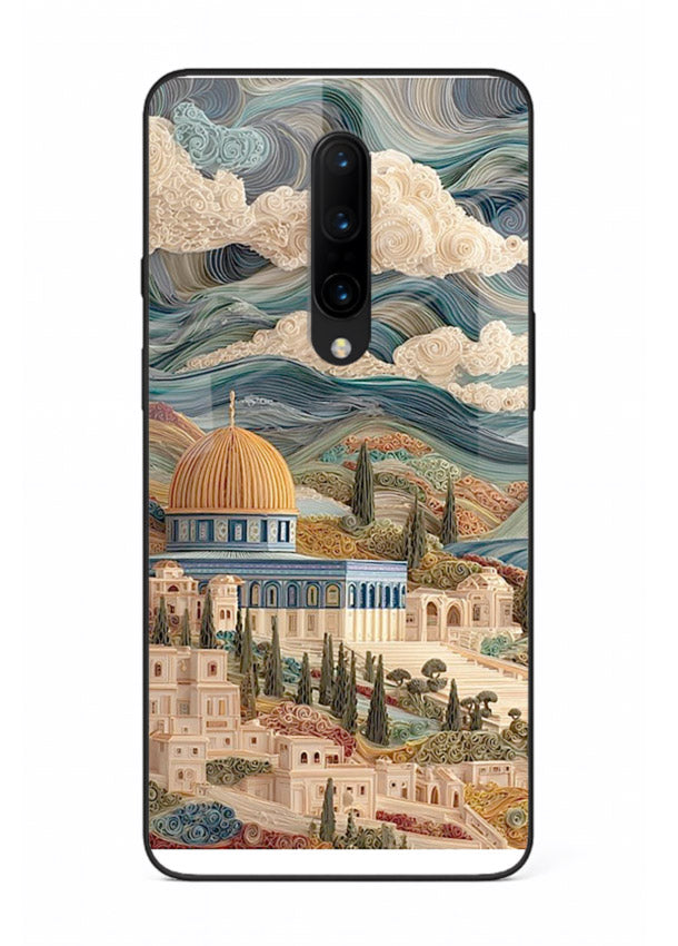 Mediterranean Dream Coast scenic coastline artwork OnePlus 7T Pro glass back cover