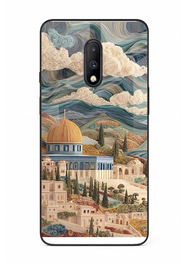 Mediterranean Dream Coast scenic coastline artwork OnePlus 7 glass back cover