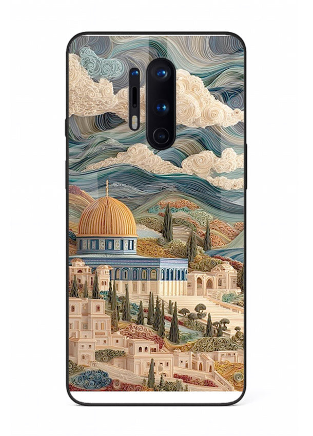 Mediterranean Dream Coast scenic coastline artwork OnePlus 8 Pro glass back cover