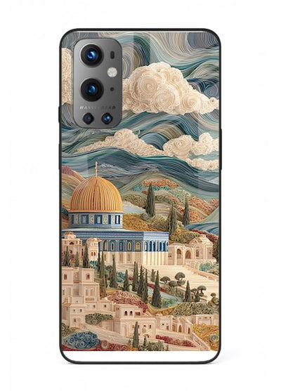 Mediterranean Dream Coast scenic coastline artwork OnePlus 9 glass back cover