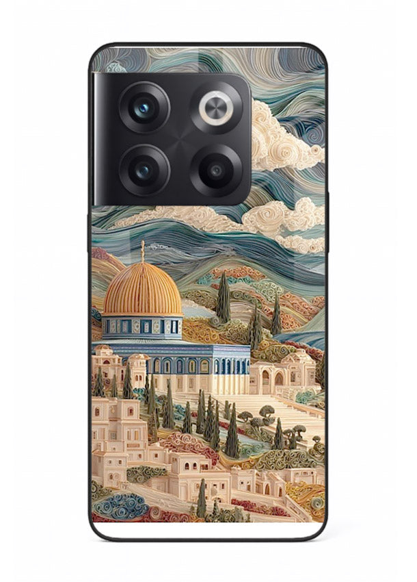Mediterranean Dream Coast scenic coastline artwork OnePlus 10T glass back cover