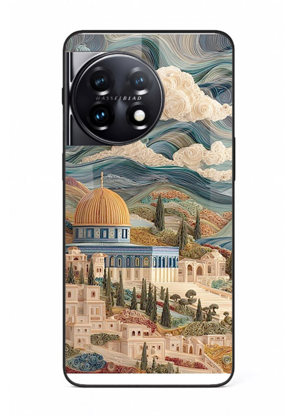 Mediterranean Dream Coast scenic coastline artwork OnePlus 11R glass back cover