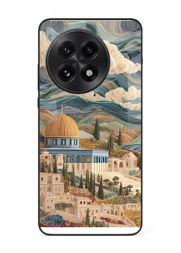 Mediterranean Dream Coast scenic coastline artwork OnePlus 13 glass back cover