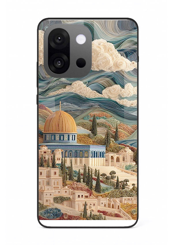 Mediterranean Dream Coast scenic coastline artwork OnePlus 13s glass back cover