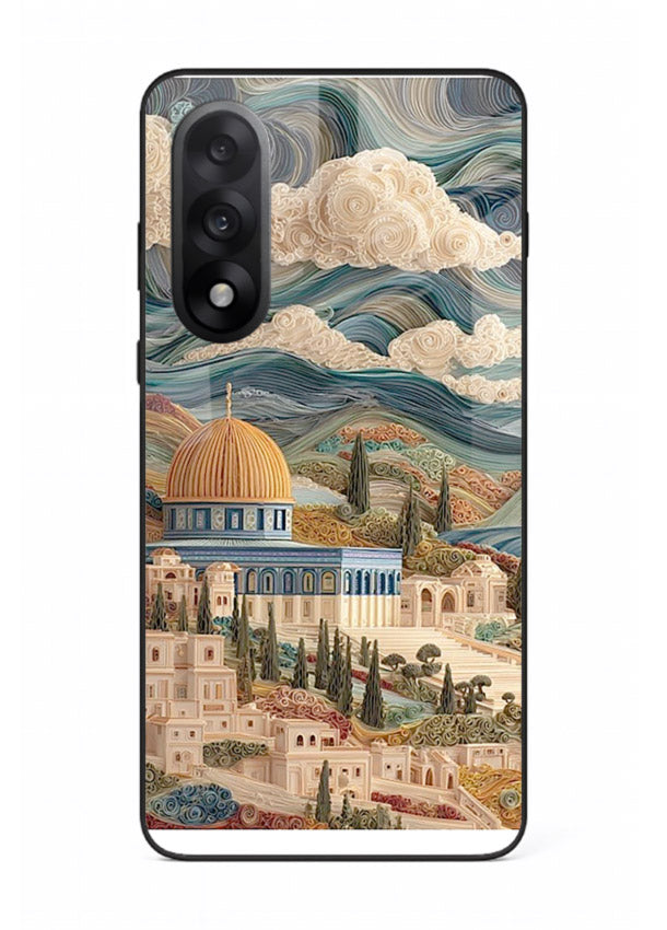 Mediterranean Dream Coast scenic coastline artwork OnePlus Nord 5 glass back cover