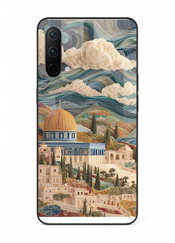 Mediterranean Dream Coast scenic coastline artwork OnePlus Nord CE 5G glass back cover