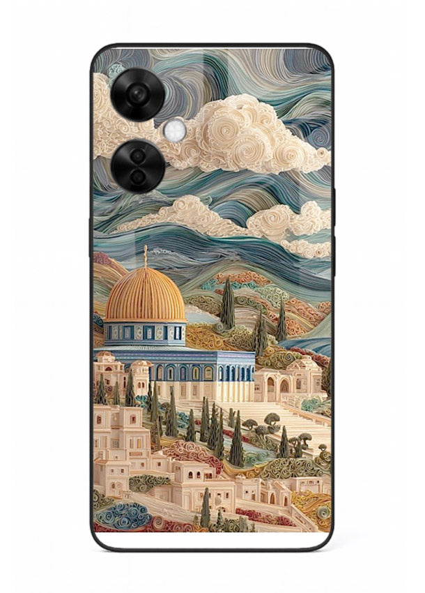 Mediterranean Dream Coast scenic coastline artwork OnePlus Nord CE3 Lite glass back cover