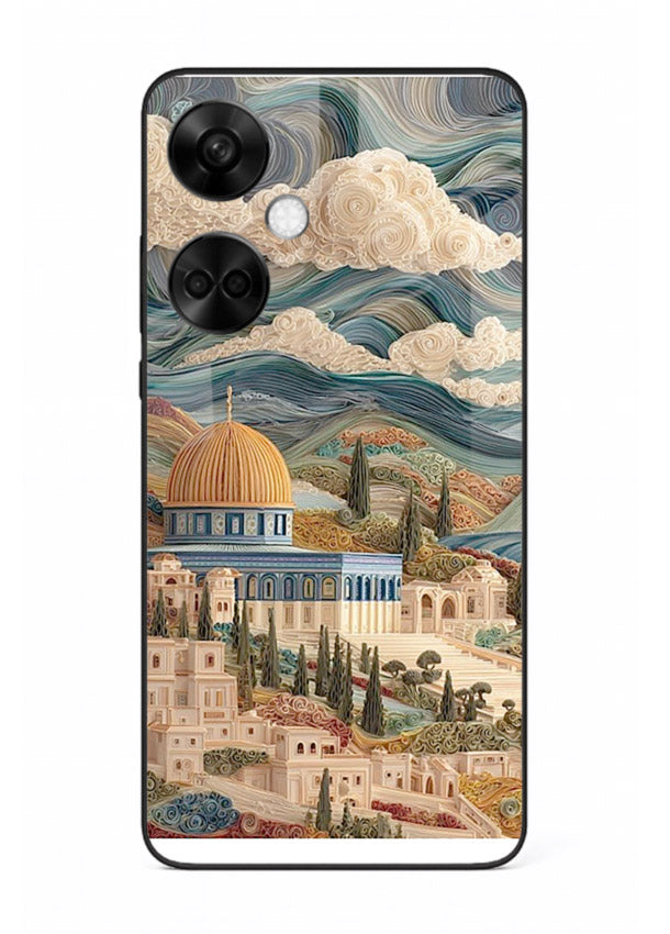 Mediterranean Dream Coast scenic coastline artwork OnePlus Nord CE3 glass back cover