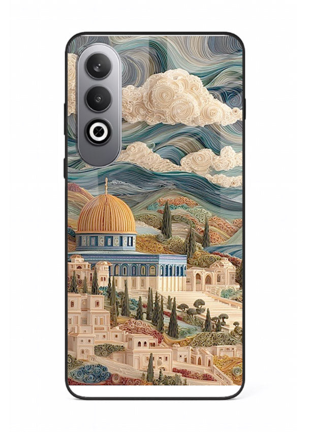 Mediterranean Dream Coast scenic coastline artwork OnePlus Nord CE4 glass back cover