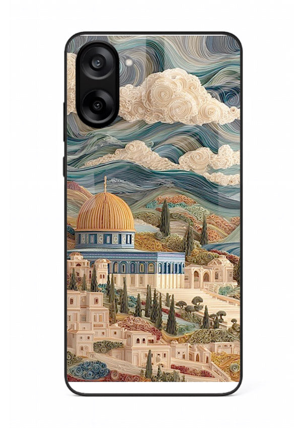 Mediterranean Dream Coast scenic coastline artwork OnePlus Nord CE5 glass back cover