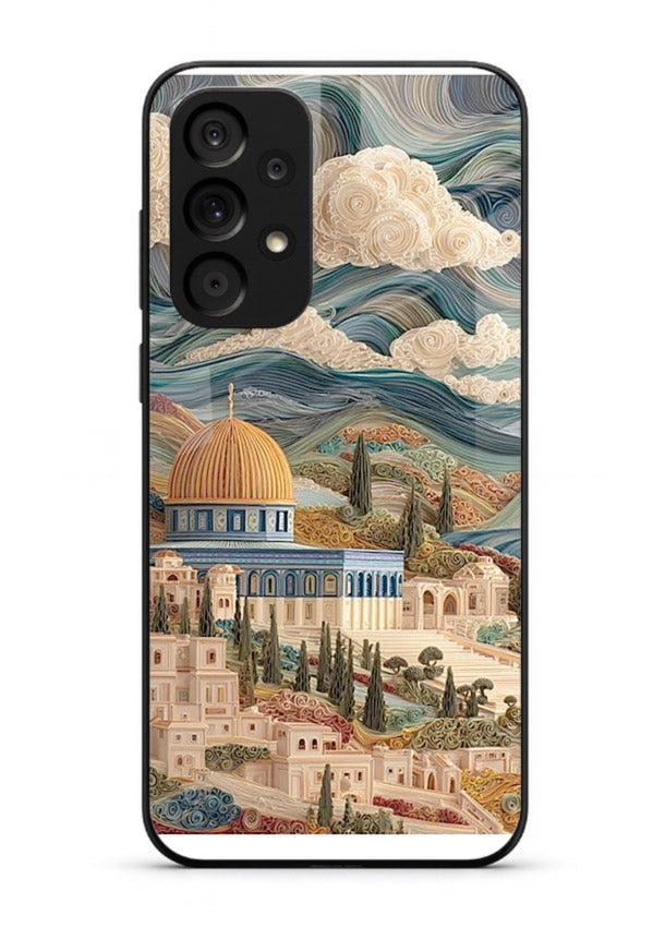 Mediterranean Dream Coast scenic coastline artwork Samsung A33 5G glass back cover