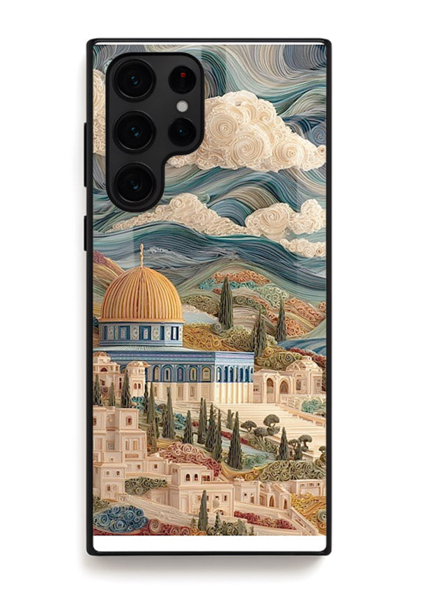 Mediterranean Dream Coast scenic coastline artwork Samsung S23 Ultra glass back cover
