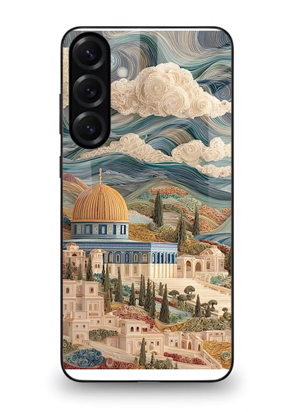Mediterranean Dream Coast scenic coastline artwork Samsung A25 5G glass back cover