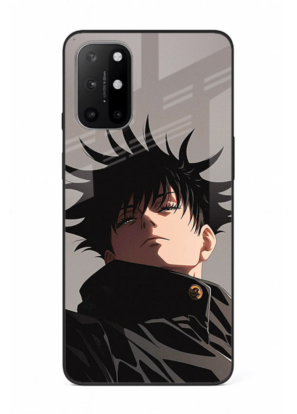 megumi jjk portrait dark anime art OnePlus 8T glass cover stylish shadow character case