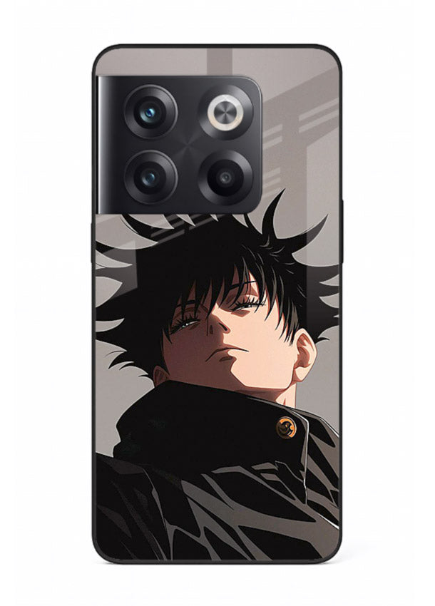 megumi jjk portrait dark anime art OnePlus 10T glass cover stylish shadow character case