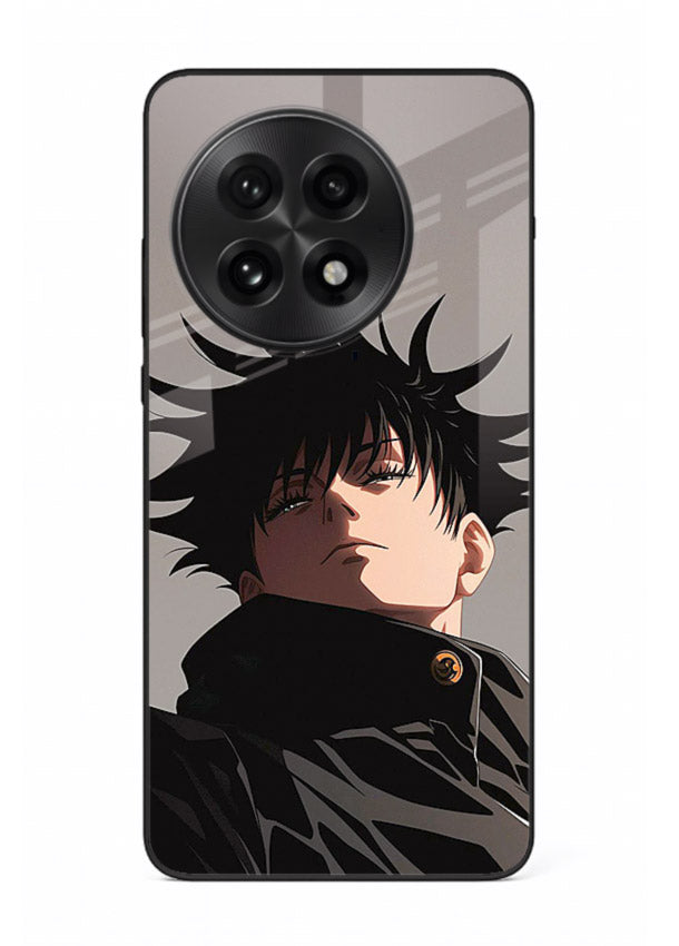 megumi jjk portrait dark anime art OnePlus 13 glass cover stylish shadow character case