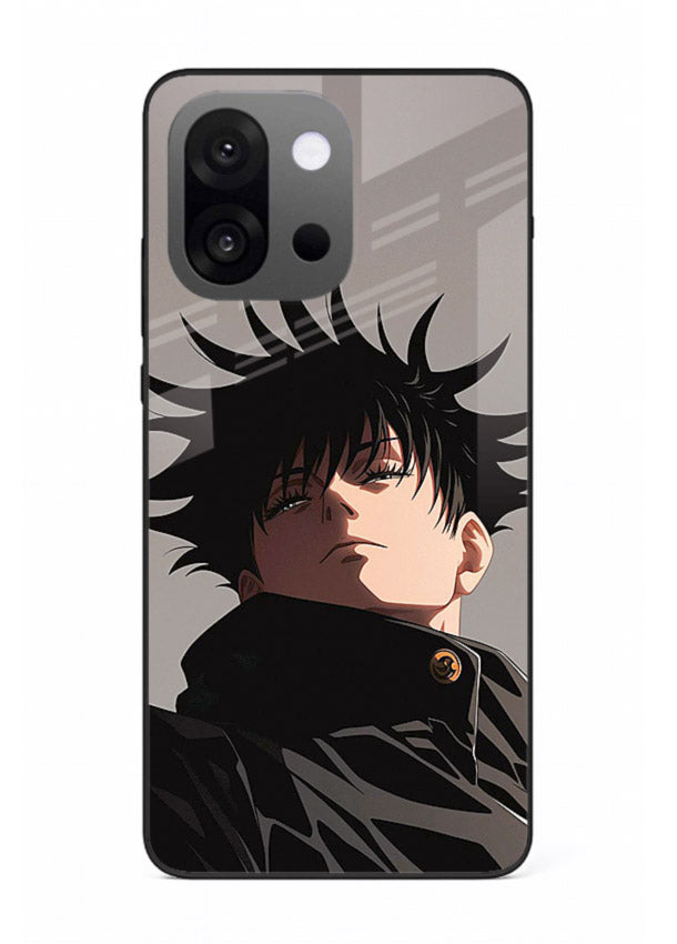 megumi jjk portrait dark anime art OnePlus 13s glass cover stylish shadow character case