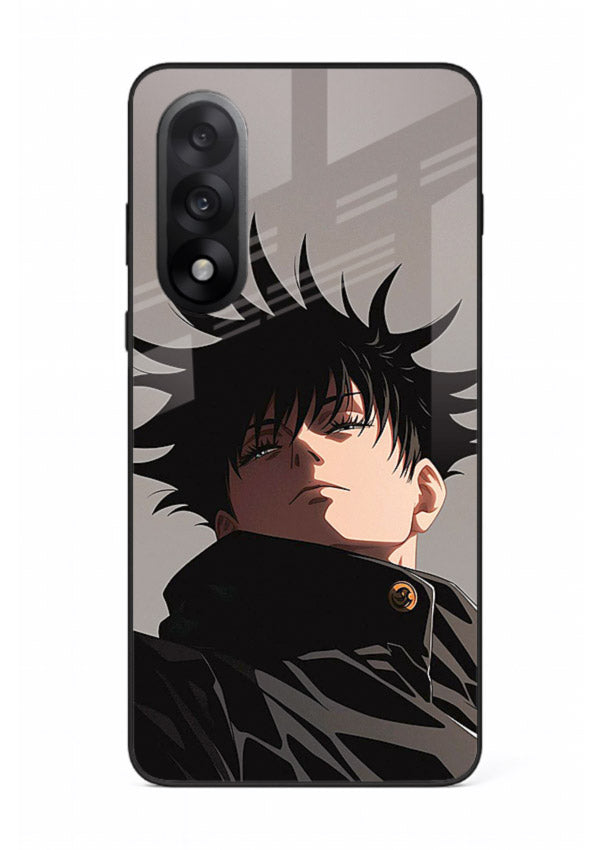 megumi jjk portrait dark anime art OnePlus Nord 5 glass cover stylish shadow character case