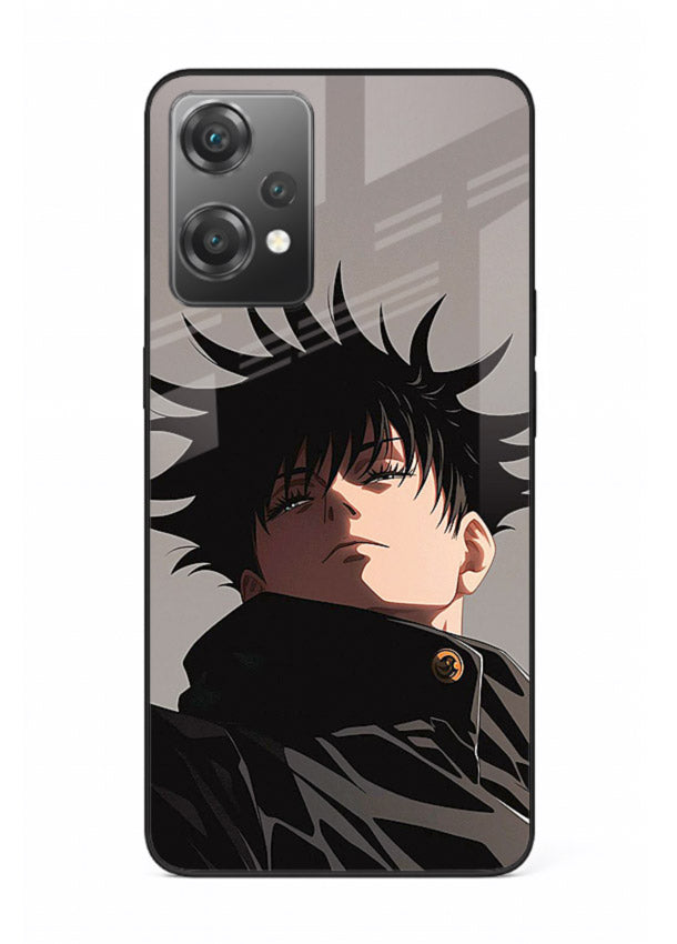 megumi jjk portrait dark anime art OnePlus Nord CE2 Lite 5G glass cover stylish shadow character case