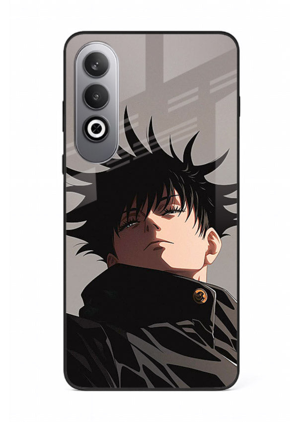 megumi jjk portrait dark anime art OnePlus Nord CE4 glass cover stylish shadow character case
