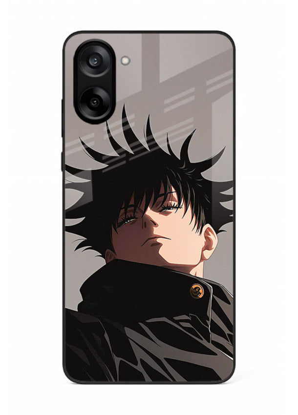 megumi jjk portrait dark anime art OnePlus Nord CE5 glass cover stylish shadow character case