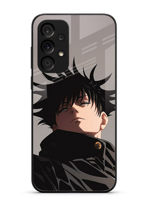 megumi jjk portrait dark anime art Samsung M32 5G glass cover stylish shadow character case