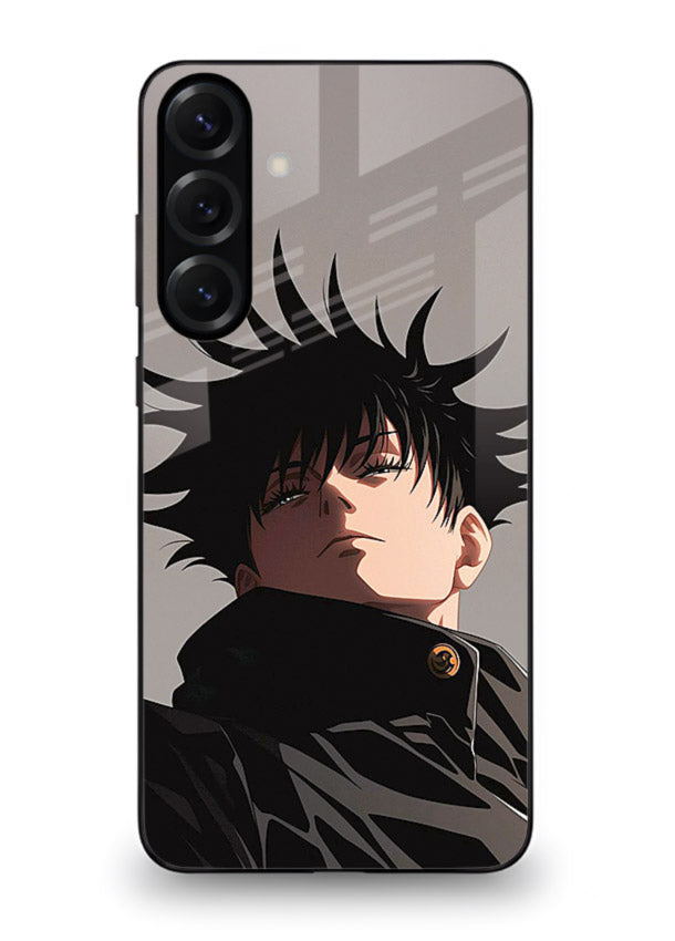 megumi jjk portrait dark anime art Samsung A56 5G glass cover stylish shadow character case
