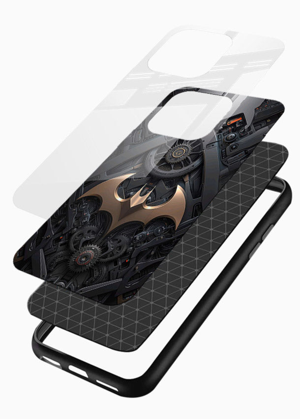 Dark racing car with aggressive styling - 3