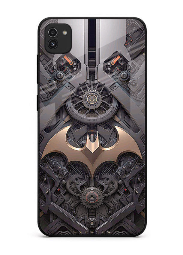 Dark racing car with aggressive styling for Samsung A03 Back Cover