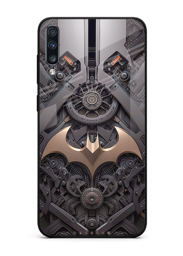 Dark racing car with aggressive styling for Samsung A70 Back Cover