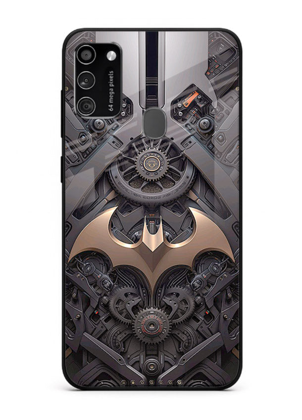 Dark racing car with aggressive styling for Samsung M21 Back Cover