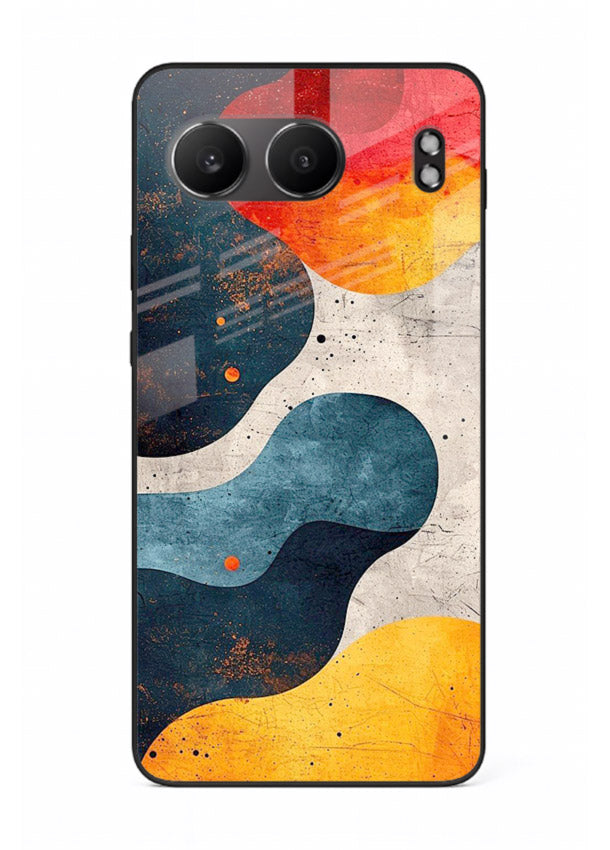 Midnight Sky Shapes dark abstract pattern OnePlus Nord 4 glass back cover